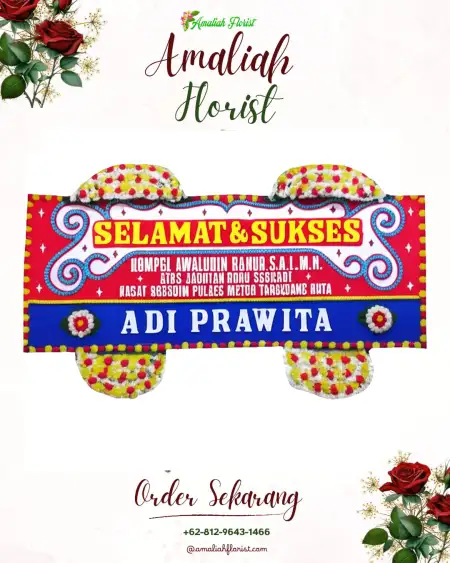 Papan Bunga Ucapan Selamat Minggirsari